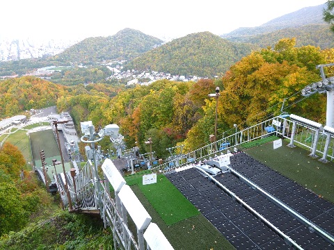 大倉山ジャンプ台から見下ろす光景